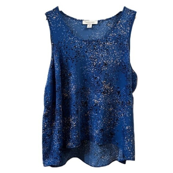 Madison Grey Sprinkled Pattern Tank Blouse Size XXL - Picture 1 of 9
